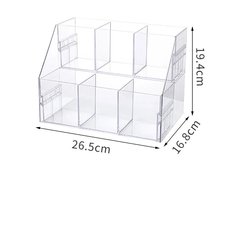Pecera Acrílica Multi-compartimento para Peces Betta - Acuario de Sobremesa Transparente DIY