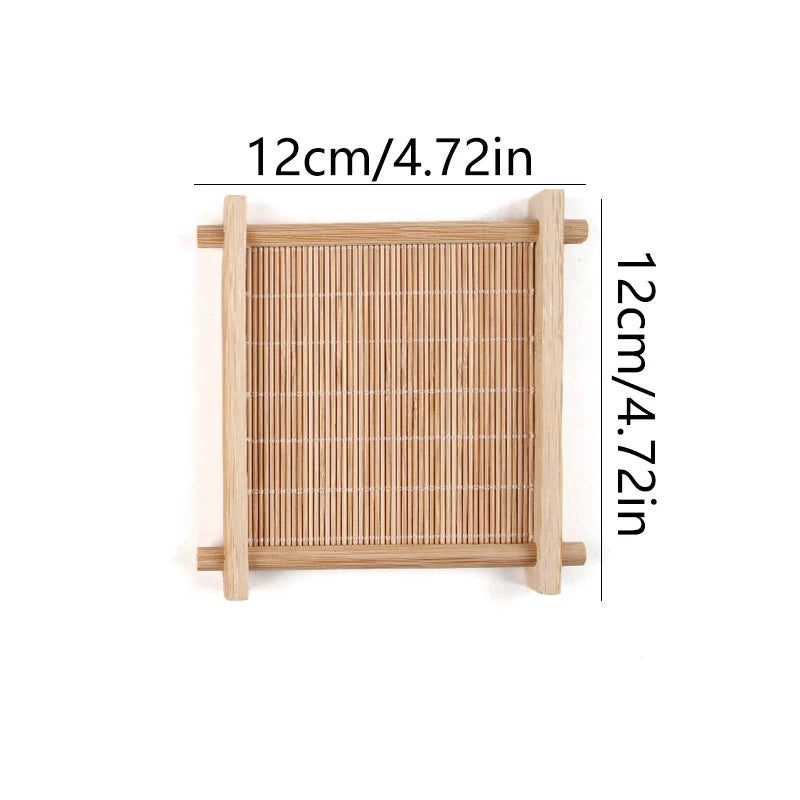 Esterilla Refrescante de Madera para Hámsters, Cobayas y Chinchillas - Diseño Cuadrado Transpirable