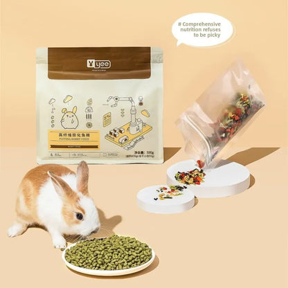 YEE Premium Pellets de Heno Timothy 🌾 – Con Probióticos y Vitamina C para Conejos y Cobayas