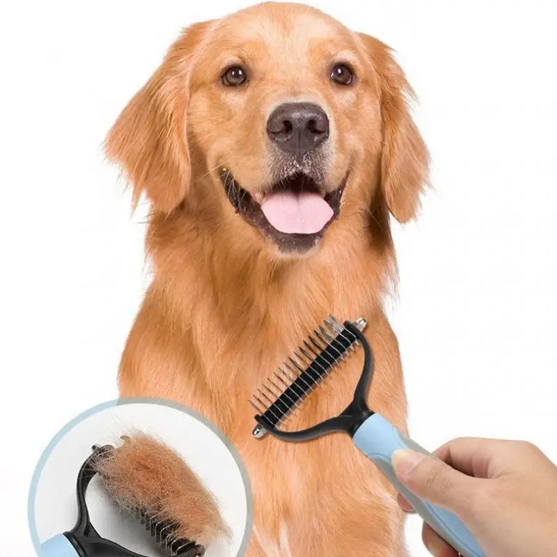 Peine Desenredante Profesional para Perros y Gatos - Cepillo Antinudos