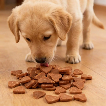 Snack de Pollo en Forma de Corazón 🐔 – Premios de Adiestramiento para Perros Pequeños (50 g)