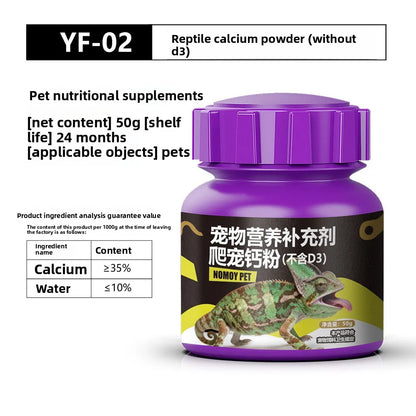 NOMOY Kit de Suplementos Completo 💊 – Calcio con D3, sin D3 y Multivitamínico para Reptiles