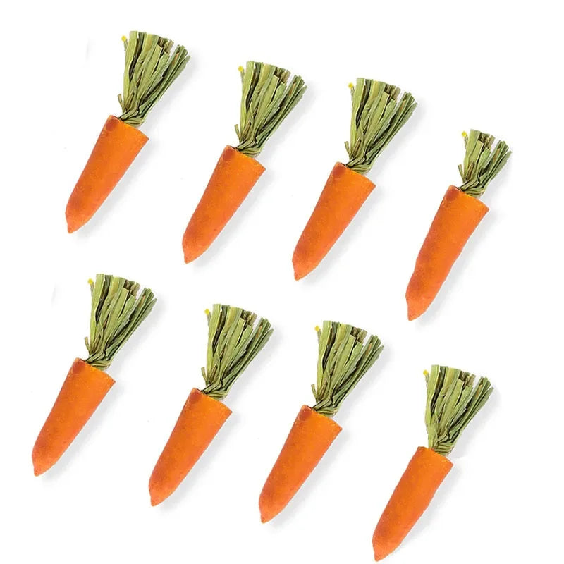 Piedra Mineral Masticable 3 Uds para Conejos, Hámsters y Cobayas - Desgaste Dental con Forma de Fruta