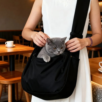 Bolso Bandolera Transpirable 🎒 – Transporte Manos Libres para Perros y Gatos