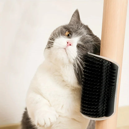 Rascador Cepillo de Pared 🐱 – Aseo y Masaje Autoservicio para Gatos