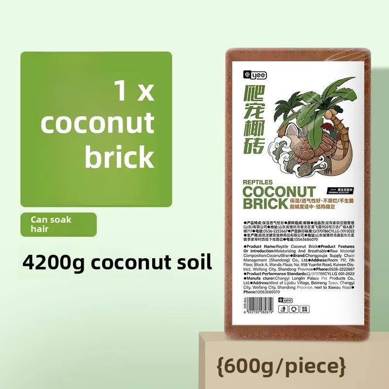 YEE Kit de Hibernación para Tortugas - Ladrillo de Fibra de Coco y Musgo Sphagnum para Tortugas de Orejas Rojas y de Estanque