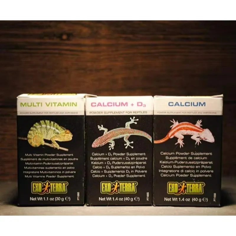 HAGEN - Polvo de Calcio para Reptiles con y sin Vitamina D3
