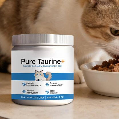 Taurina en Polvo 🐱 – Suplemento Nutricional para el Corazón y la Visión de tu Gato