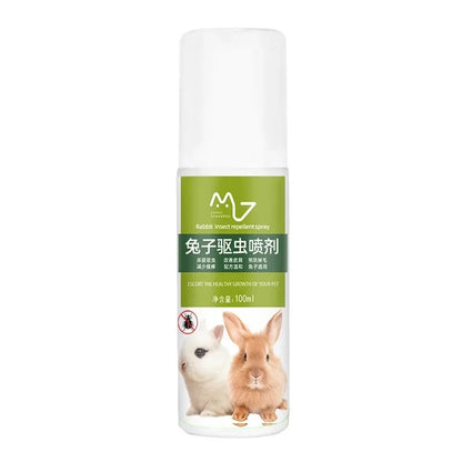 Spray Desparasitante y Desodorizante 🛡️ – Repelente de Garrapatas, Pulgas y Ácaros para Conejos