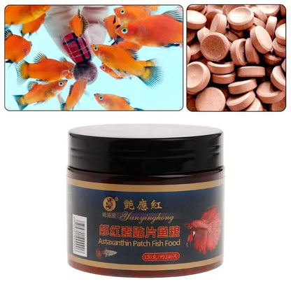 Tabletas de Astaxantina 🐠 – Alimento Hundible No Tóxico para Acuario (240 uds)