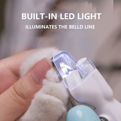Cortaúñas con Luz LED 💡 – Tijeras Profesionales para Perros, Gatos y Conejos