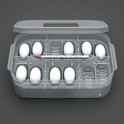 Caja de Incubación DIY de 12 Compartimentos para Huevos de Reptiles - Serpientes, Lagartos y Geckos Leopardo