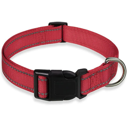 Collar Reflectante Ajustable 🌙 – Seguridad Extra en Paseos Nocturnos para Perros