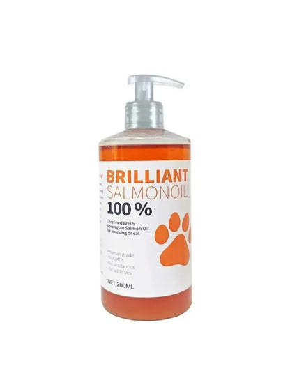 Aceite de Salmón 200 ml 🐟 – Suplemento Natural con Omega para Perros y Gatos