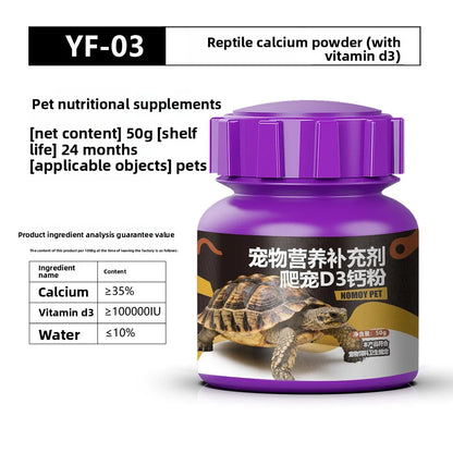 NOMOY Kit de Suplementos Completo 💊 – Calcio con D3, sin D3 y Multivitamínico para Reptiles