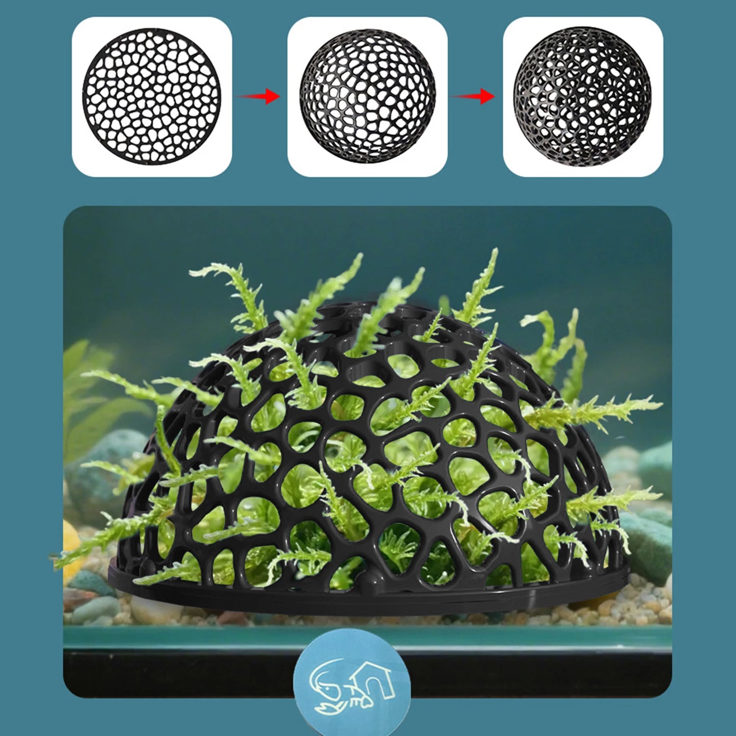 Cueva Escondite para Peces y Camarones - Refugio Decorativo de Acuario