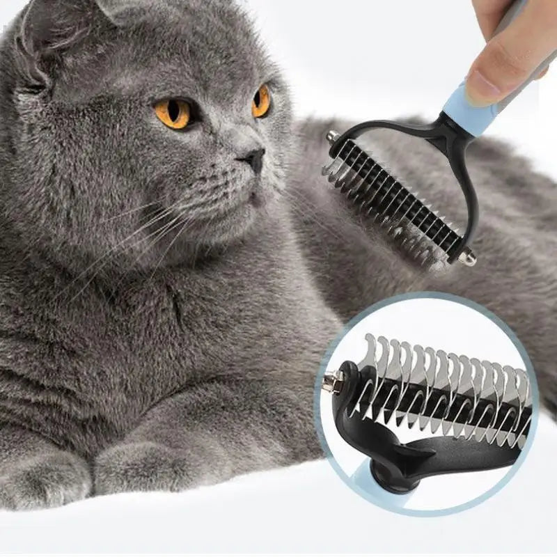 Peine Desenredante Profesional para Perros y Gatos - Cepillo Antinudos