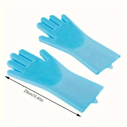 Guante de Aseo y Baño de Silicona 🛁 – Para Perros y Gatos