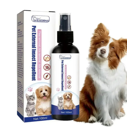 Repelente Antiparasitario en Spray 🛡️ – Para Perros y Gatos (100 ml)