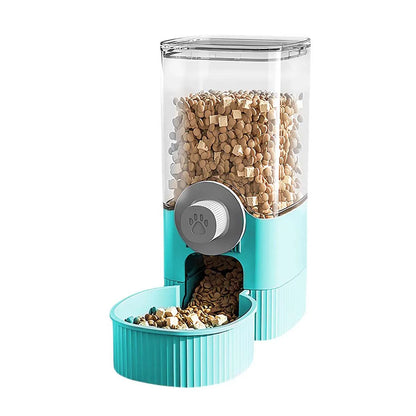 Comedero y Bebedero Automático Colgante 🐱 – Dispensador por Gravedad para Gatos