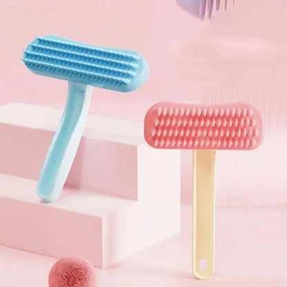 Peine de Silicona Portátil 🛁 – Herramienta de Aseo y Baño para Conejos y Cobayas