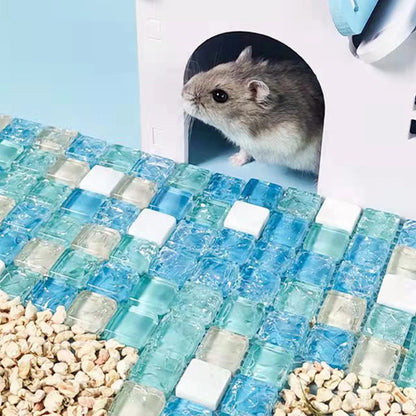 Piedra Refrescante de Cuarzo Natural ❄️ – Cama de Verano para Hámsters, Cobayas y Conejos