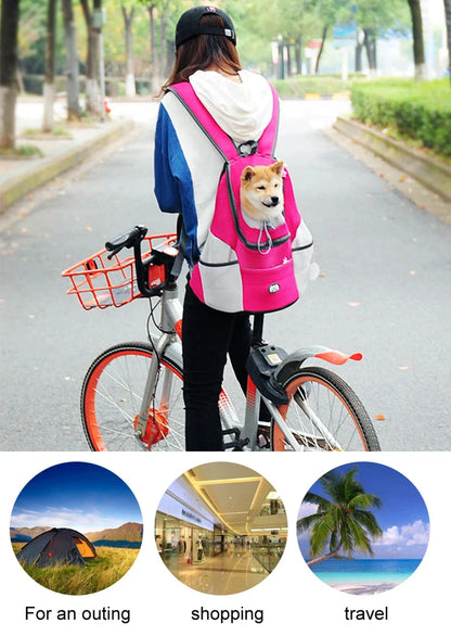Mochila Portadora Camuflaje 🎒 – Malla Transpirable para Perros y Gatos