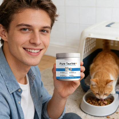 Taurina en Polvo 🐱 – Suplemento Nutricional para el Corazón y la Visión de tu Gato