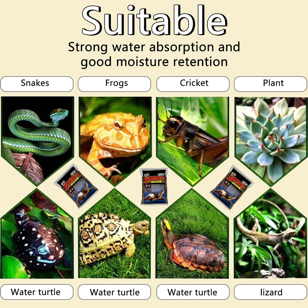 Sustrato de Perlita, Vermiculita y Fibra de Coco para Incubación de Huevos de Tortuga y Cría de Reptiles