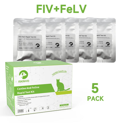 Test Combinado FIV+FeLV 🔬 – Kit de Detección de Inmunodeficiencia y Leucemia Felina