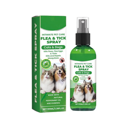 Spray Antipulgas y Garrapatas 🛡️ – Para Perros y Gatos (100 ml)