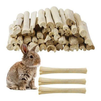 Palitos de Bambú Dulce Natural 🎋 – Snack Dental para Conejos, Cobayas y Hámsters (900 g)