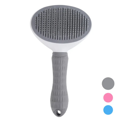 Cepillo Autolimpiable ✨ – Peine Antinudos para Perros y Gatos