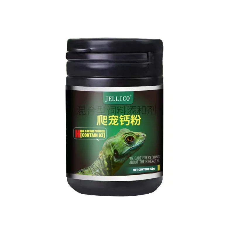 Polvo Nutricional Multivitamínico para Reptiles y Anfibios - Calcio con D3 y Probióticos