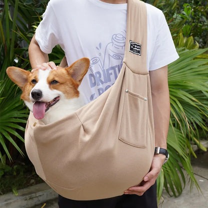Bolso Bandolera Transpirable 🎒 – Transporte Manos Libres para Perros y Gatos