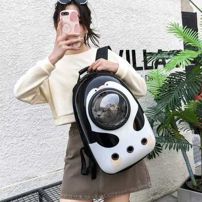 Mochila Cápsula de Viaje 🚀 – Transpirable para Gatos y Perros Pequeños (Hasta 6 kg)