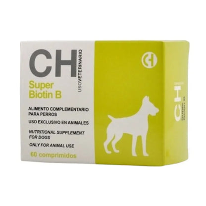 Super Biotin B ✨ – 60 Comprimidos para Pelo, Uñas y Almohadillas de tu Perro