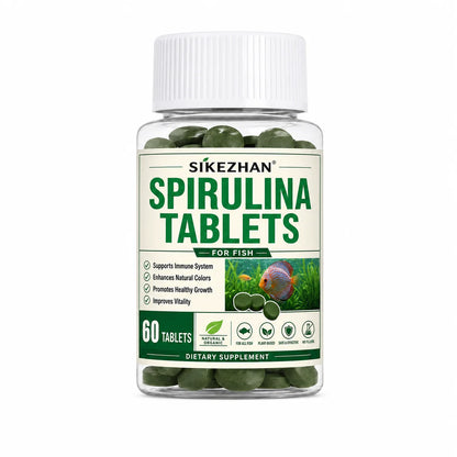 Tabletas de Espirulina de Alta Pureza 🌿 – Para Peces y Camarón Cristal Rojo (1000 uds)