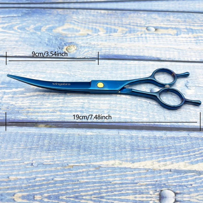 Tijeras Curvas Profesionales de Peluquería para Perros 7 Pulgadas