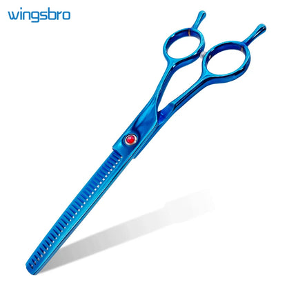 Tijeras Curvas Profesionales de Peluquería ✂️ – 7 Pulgadas para Perros