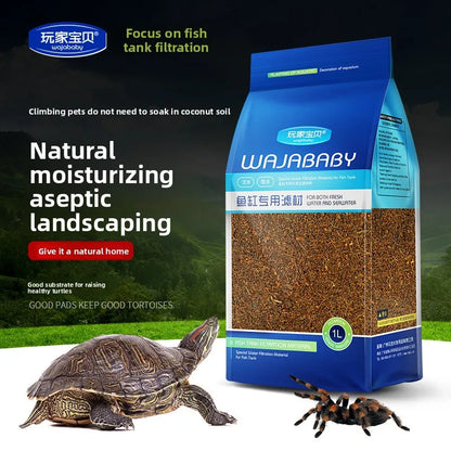 WAJABABY Ladrillo de Fibra de Coco Listo para Usar - Sustrato Desmenuzado para Reptiles y Hibernación de Tortugas