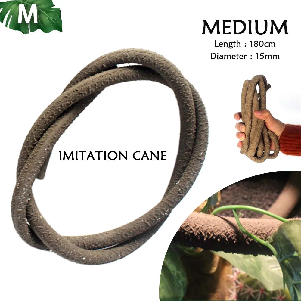 Planta Decorativa para Reptiles con Ventosa - Decoración de Terrario para Serpientes, Lagartos y Anfibios