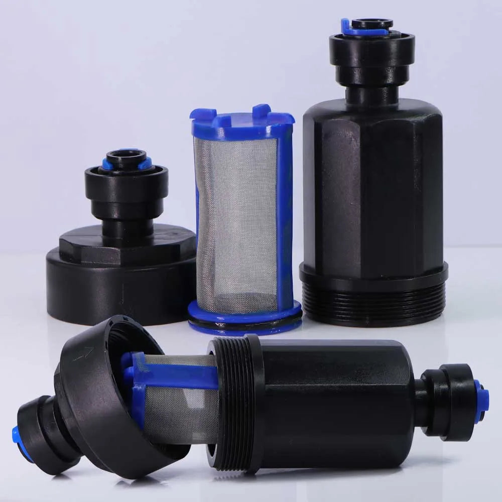 Microfiltro de Conexión Rápida para Riego - Filtro de Acero Inoxidable 40 μm
