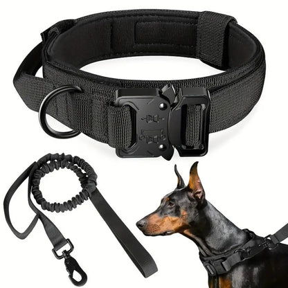 Arnés Táctico Militar 🎖️ – Bolsillos Molle, Incluye Correa y Collar para Perros