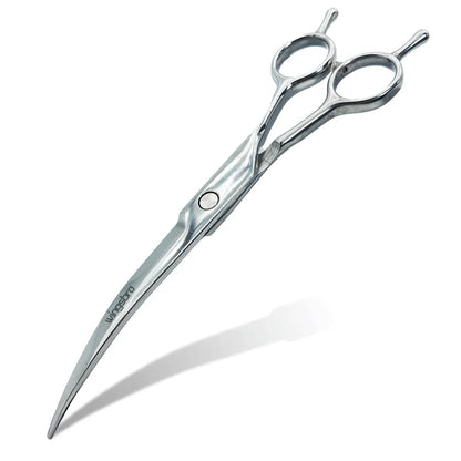 Tijeras Curvas Profesionales de Peluquería ✂️ – 7 Pulgadas para Perros