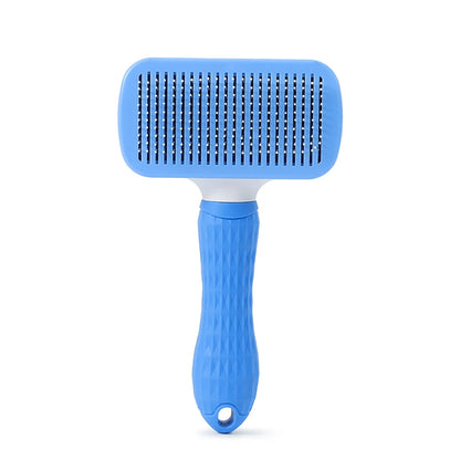 Cepillo Autolimpiable ✨ – Peine Antinudos para Perros y Gatos