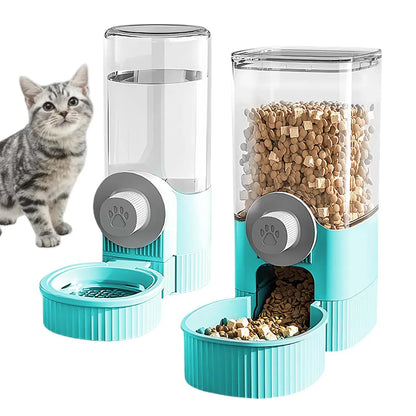 Comedero y Bebedero Automático Colgante 🐱 – Dispensador por Gravedad para Gatos