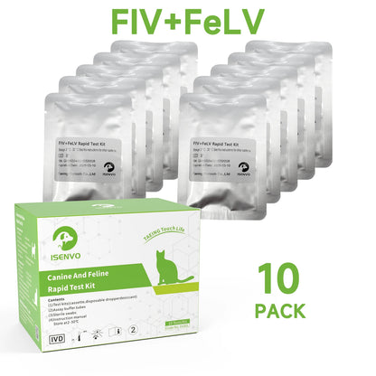 Test Combinado FIV+FeLV 🔬 – Kit de Detección de Inmunodeficiencia y Leucemia Felina