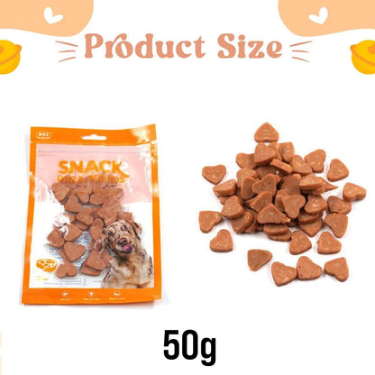 Snack de Pollo en Forma de Corazón 🐔 – Premios de Adiestramiento para Perros Pequeños (50 g)