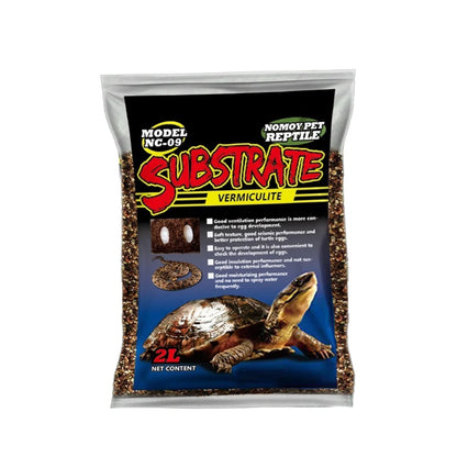 Sustrato de Perlita, Vermiculita y Fibra de Coco para Incubación de Huevos de Tortuga y Cría de Reptiles